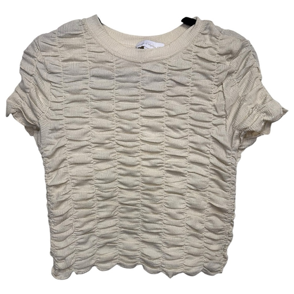 House of Harlow 1960 NWT Cream Ruched Babydoll Top | Fairycore Boho Romantic | S